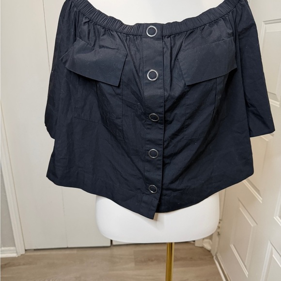 Free People Black Off-Shoulder Top - Picture 2 of 9